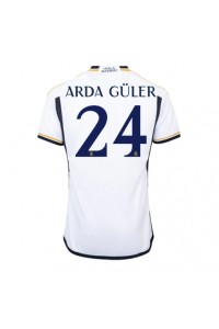 Real Madrid Arda Guler #24 Jalkapallovaatteet Kotipaita 2023-24 Lyhythihainen